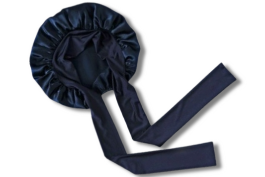 Bonnet Schlafhaube in Navy Blau