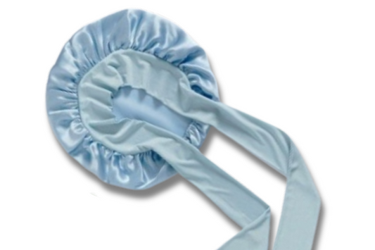 Bonnet Schlafhaube in Hellblau